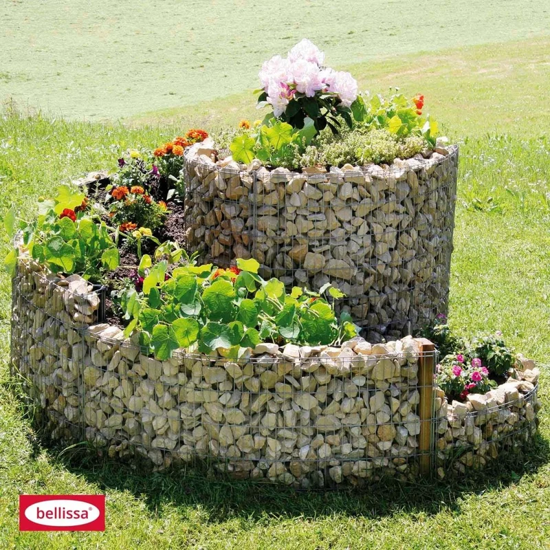 Bellissa Kräuterspirale inkl. Trennfolie und Holzpfosten (Bausatz - ohne Steine)