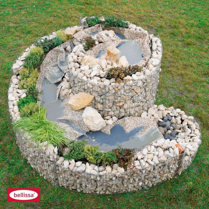 Bellissa Kräuterspirale inkl. Trennfolie und Holzpfosten (Bausatz - ohne Steine)
