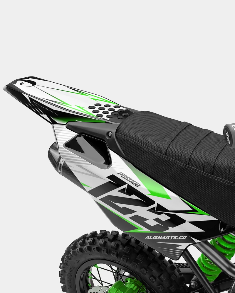 RAMPAGE - Kit Déco Dirt Bike Semi-Personnalisable - Vert
