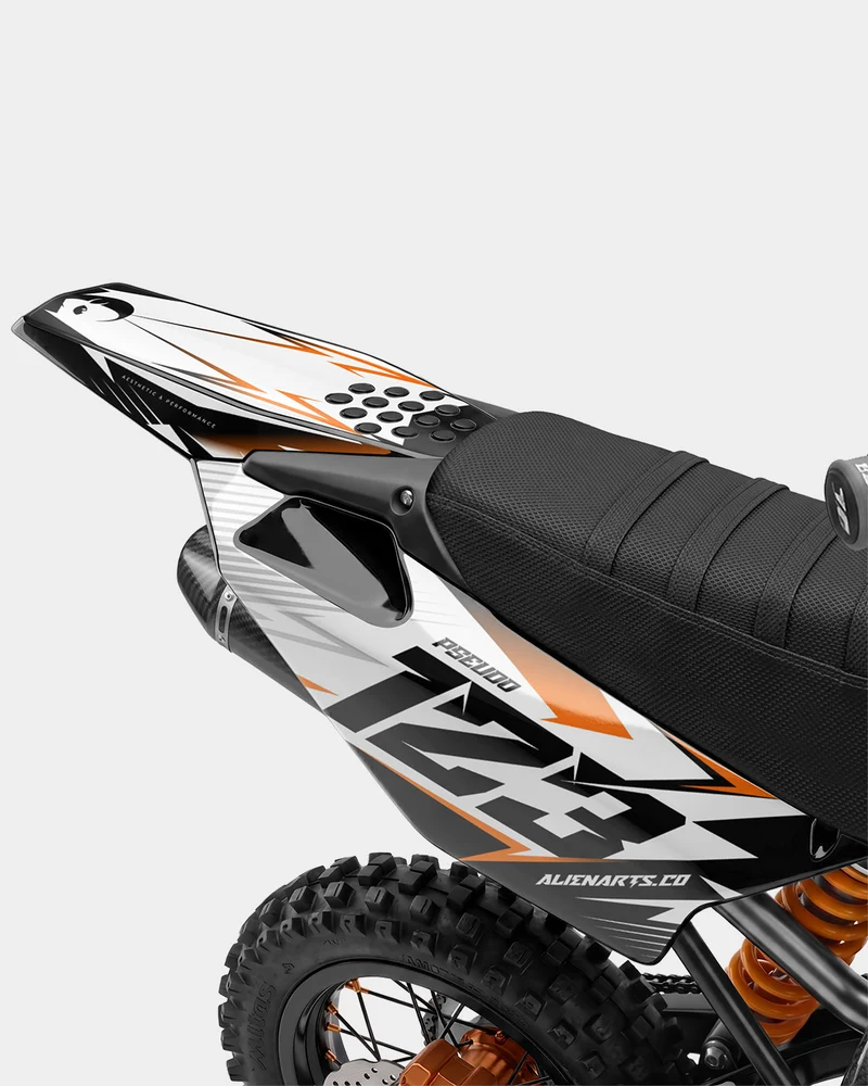 RAMPAGE - Kit Déco Dirt Bike Semi-Personnalisable - Orange