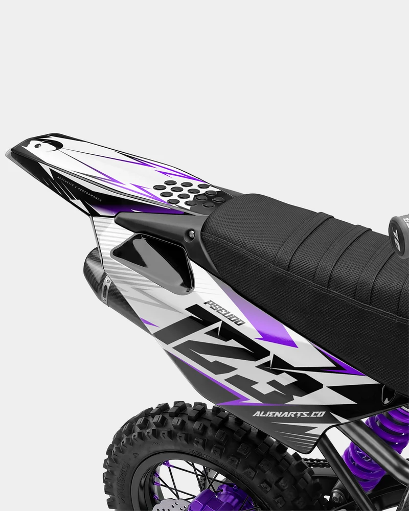 RAMPAGE - Kit Déco Dirt Bike Semi-Personnalisable - Violet