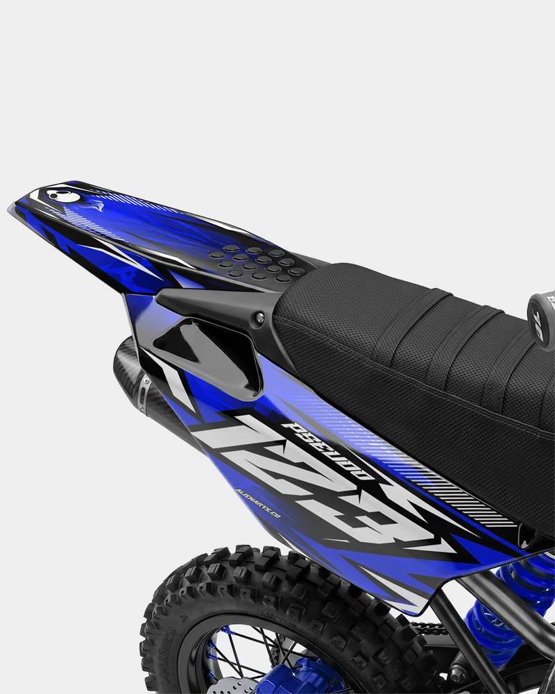 REAPER - Kit Déco Dirt Bike Semi-Personnalisable - Bleu foncé