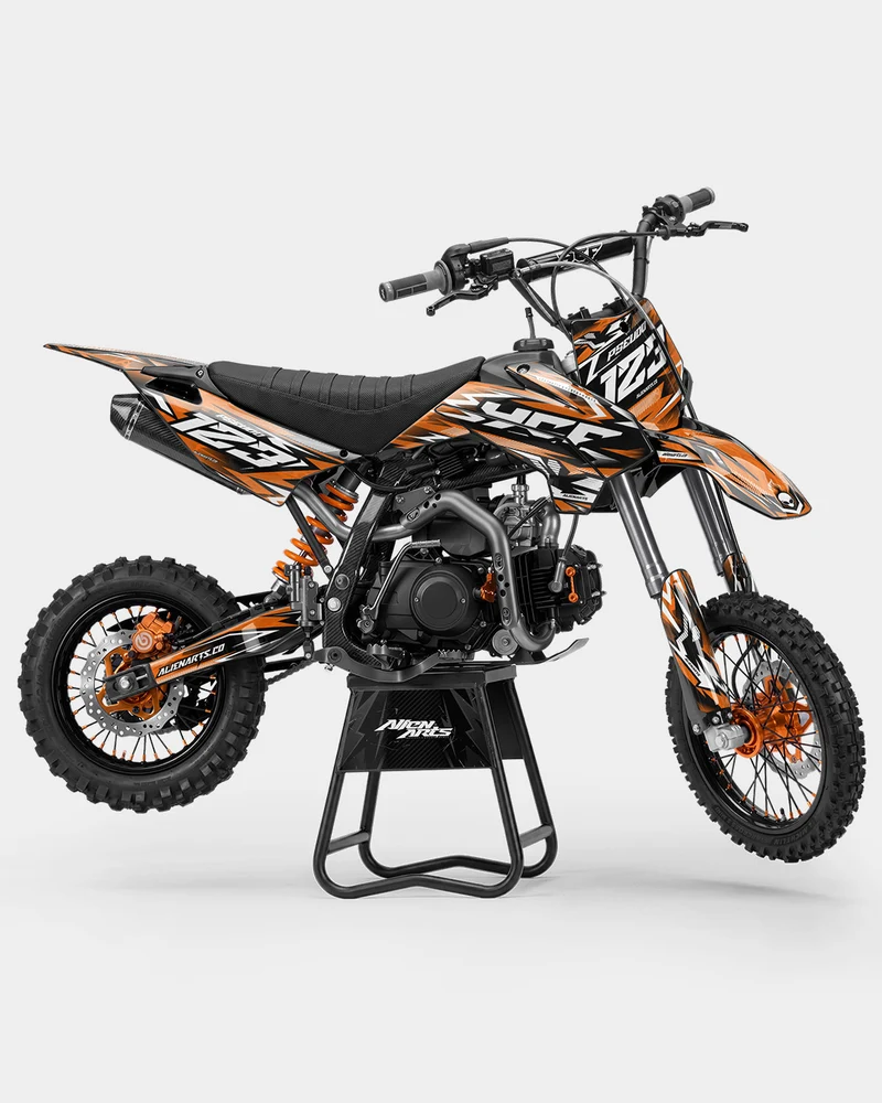 REAPER - Kit Déco Dirt Bike Semi-Personnalisable - Orange