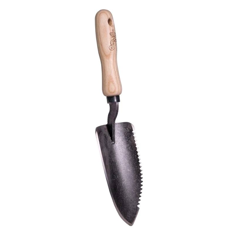 SHW Blumenkelle gezahnt mit Eschenholzgriff
