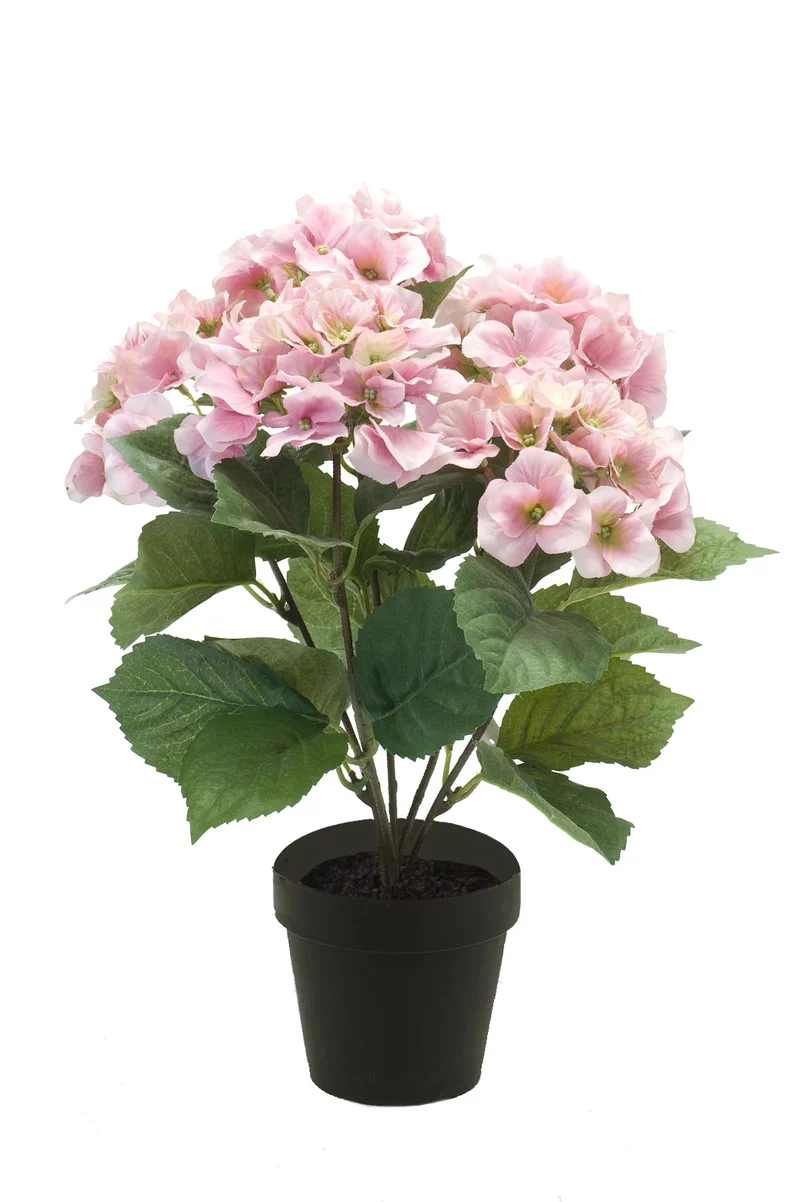 Hortensie Kunstpflanze Rosa 40cm