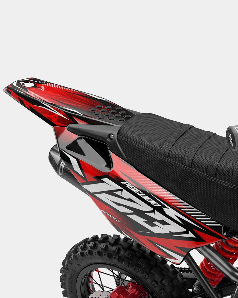 REAPER - Kit Déco Dirt Bike Semi-Personnalisable - Rouge