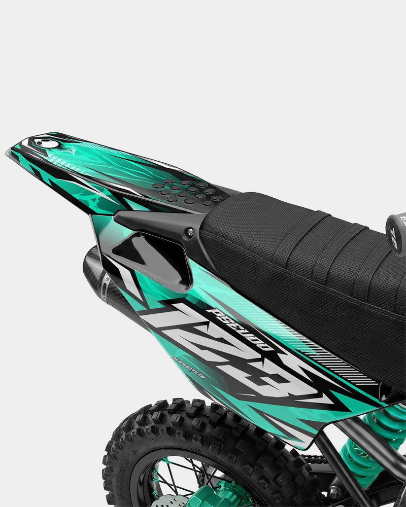 REAPER - Kit Déco Dirt Bike Semi-Personnalisable - Turquoise