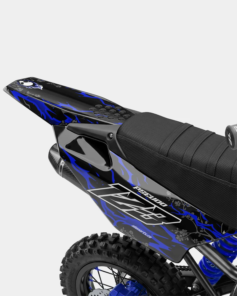 SENKA - Kit Déco Dirt Bike Semi-Personnalisable - Bleu foncé