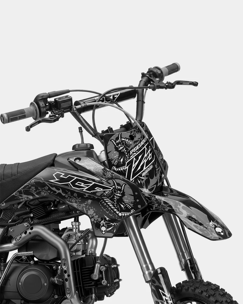 SENKA - Kit Déco Dirt Bike Semi-Personnalisable - Gris