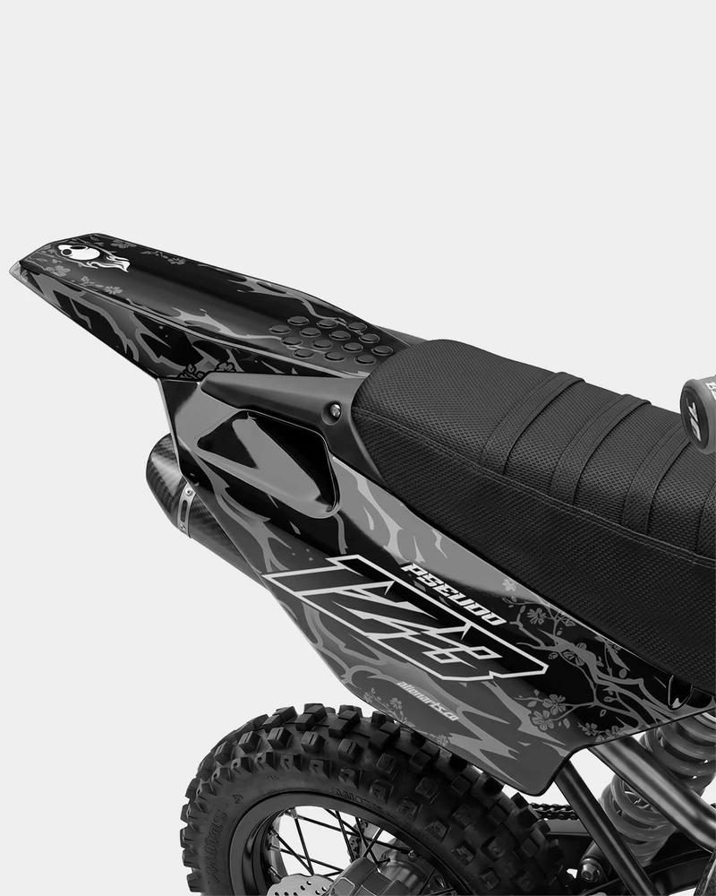 SENKA - Kit Déco Dirt Bike Semi-Personnalisable - Gris