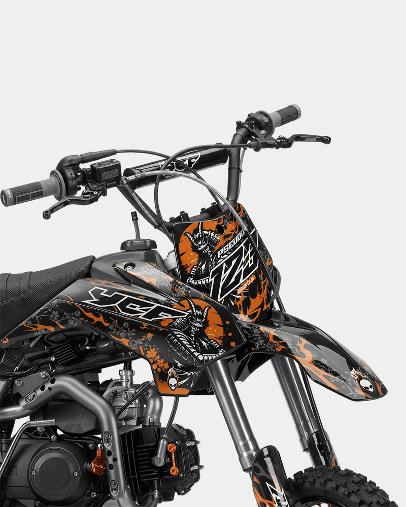 SENKA - Kit Déco Dirt Bike Semi-Personnalisable - Orange