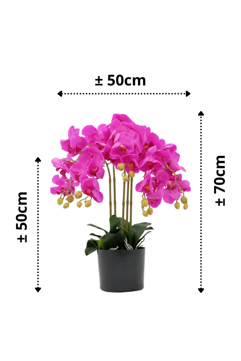 Orchidee Kunstpflanze Rosa 70cm