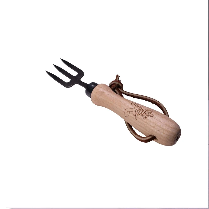 SHW Bonsai Handgabel mit Eschenholzgriff 10 cm