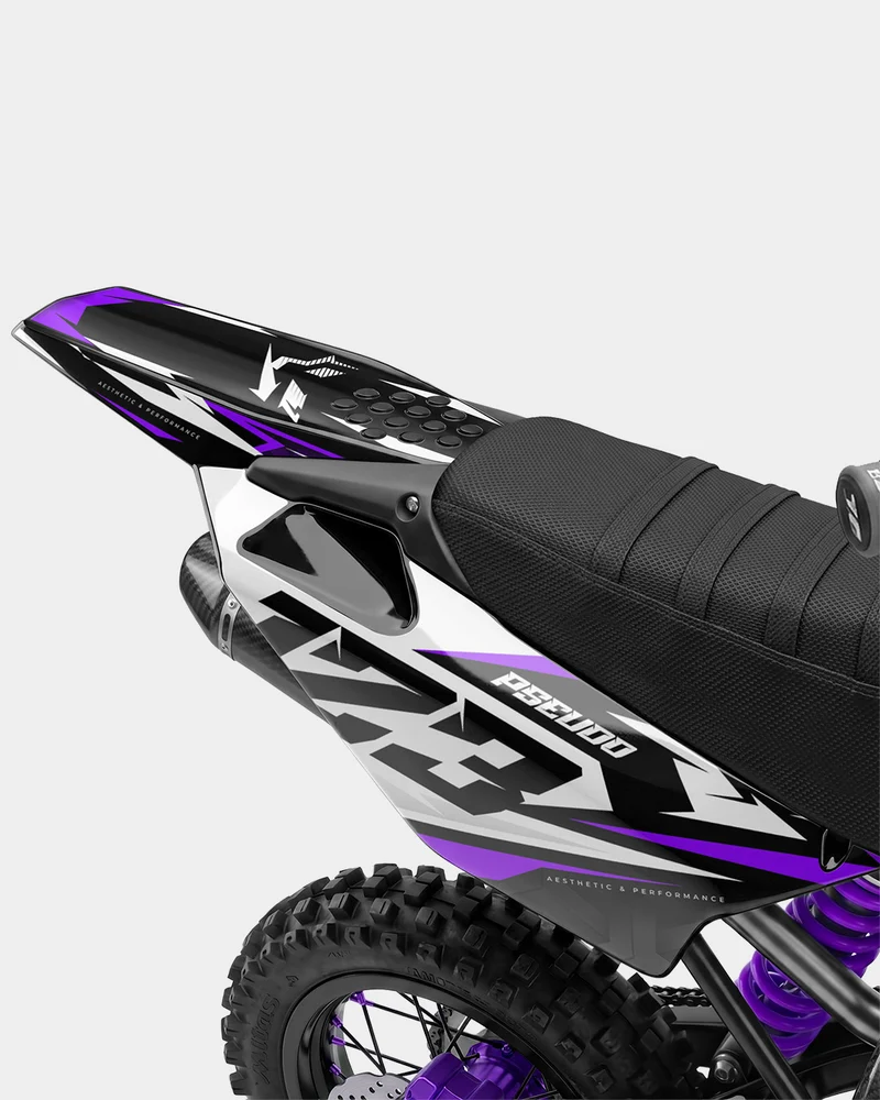 TOHARI - Kit Déco Dirt Bike Semi-Personnalisable - Violet