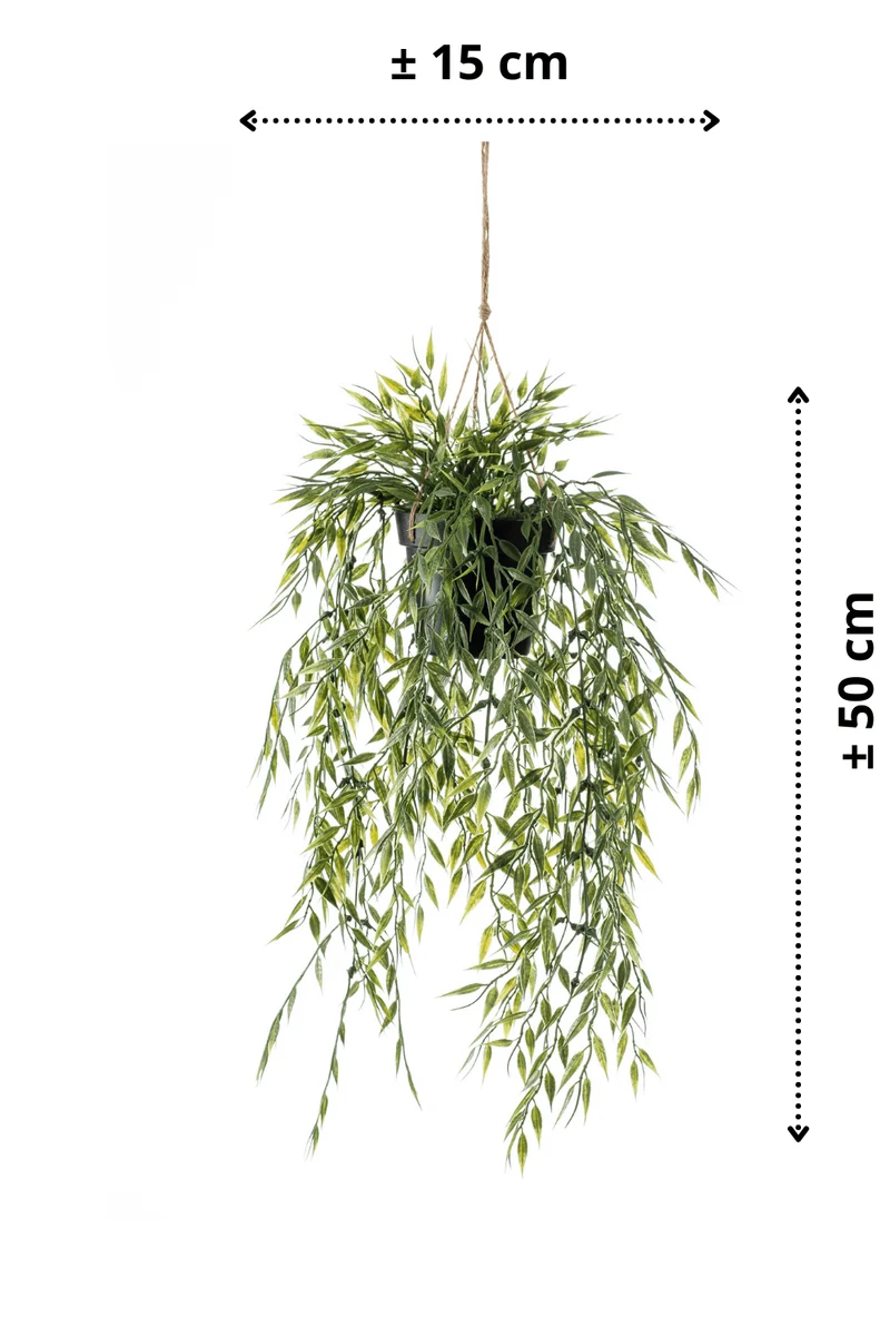 Bambus künstliche Hängepflanze 50cm