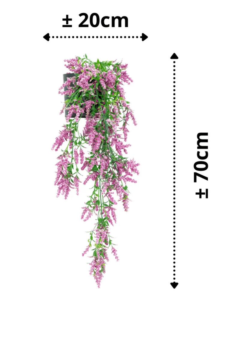 Altrosa künstliche Hängepflanze 70cm