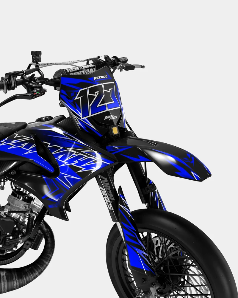 BRUME - Kit deco YAMAHA DT 50cc - Bleu foncé
