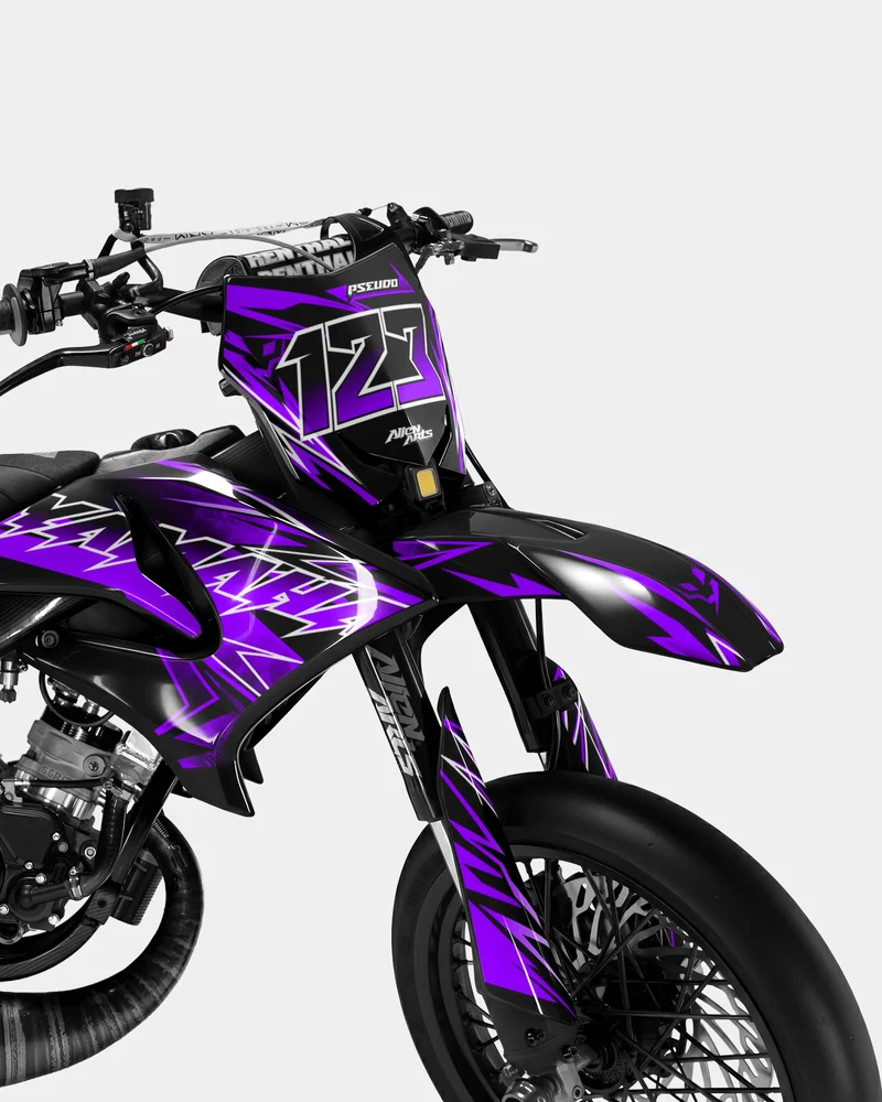 BRUME - Kit deco YAMAHA DT 50cc - Violet