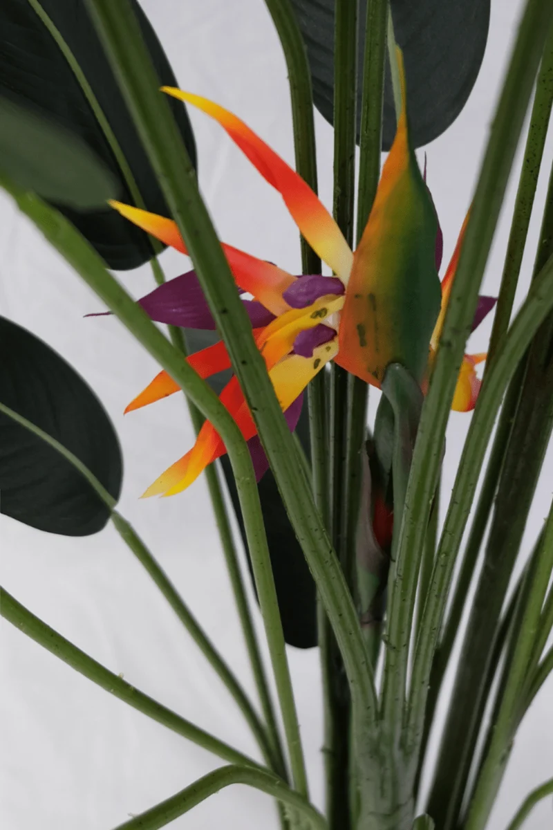 Strelitzie Kunstpflanze mit Blume 160cm