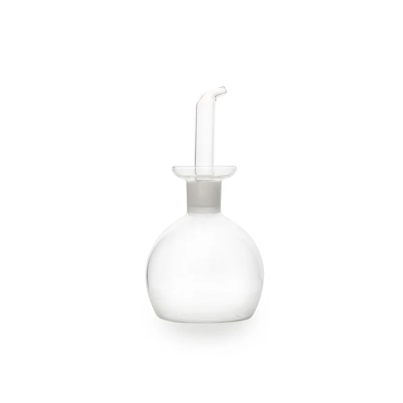 Ölflasche mit Ausgießer – 160 ml Klarglas