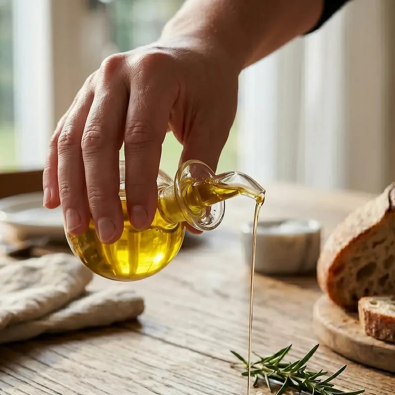Ölflasche mit Ausgießer – 160 ml Klarglas