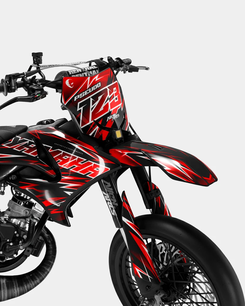 CIEL - Kit deco YAMAHA DT 50cc - Rouge