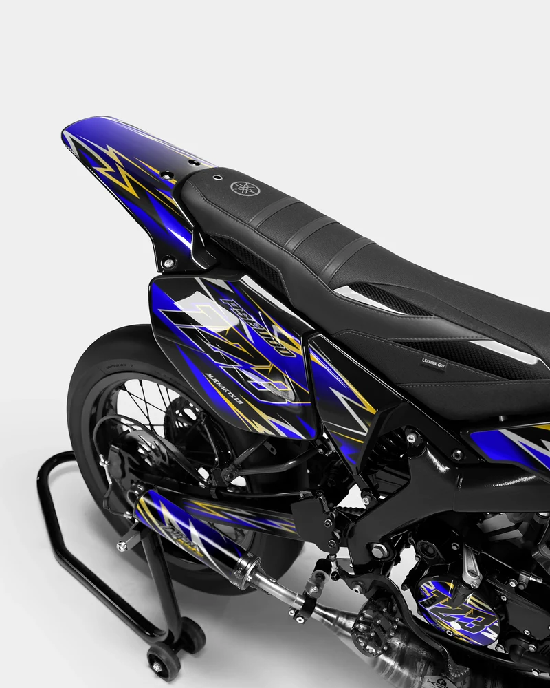 ECLAT - Kit deco YAMAHA DT 50cc - Bleu foncé