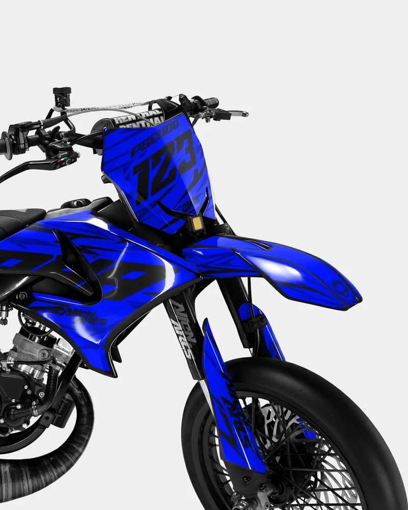 0RBIS - Kit deco YAMAHA DT 50cc - Bleu foncé