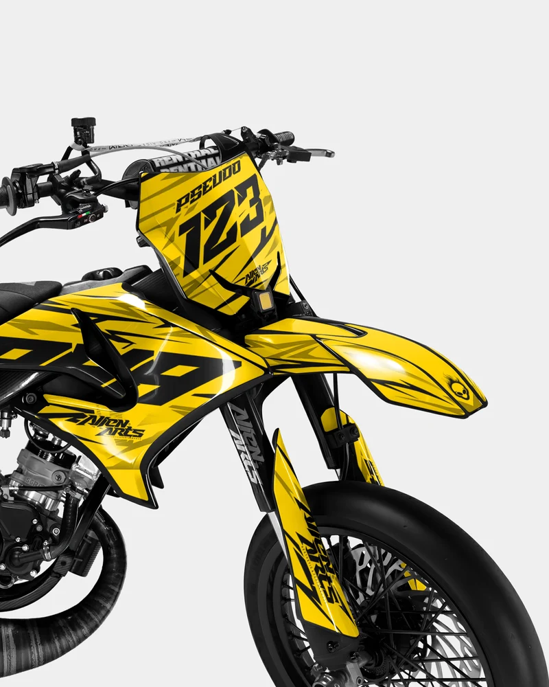 0RBIS - Kit deco YAMAHA DT 50cc - Jaune foncé