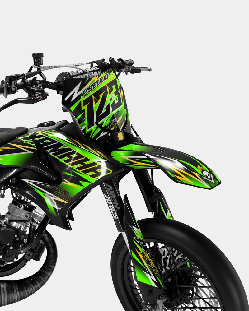 ECLAT - Kit deco YAMAHA DT 50cc - Vert