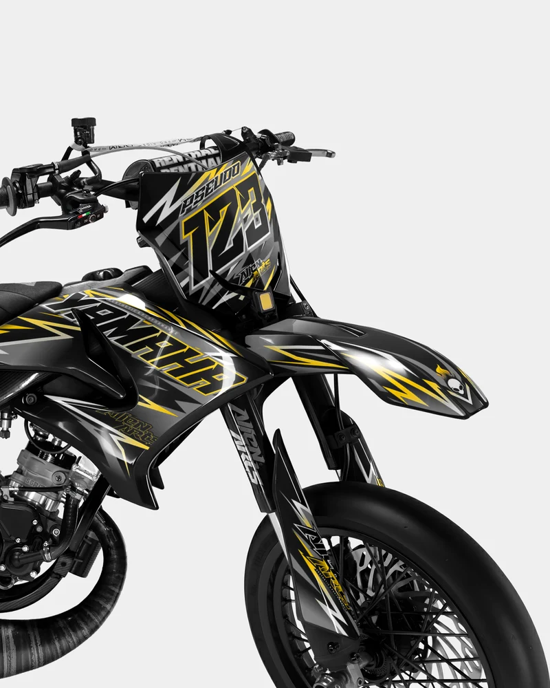 ECLAT - Kit deco YAMAHA DT 50cc - Gris