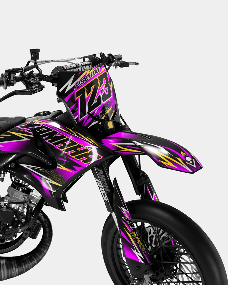 ECLAT - Kit deco YAMAHA DT 50cc - Rose