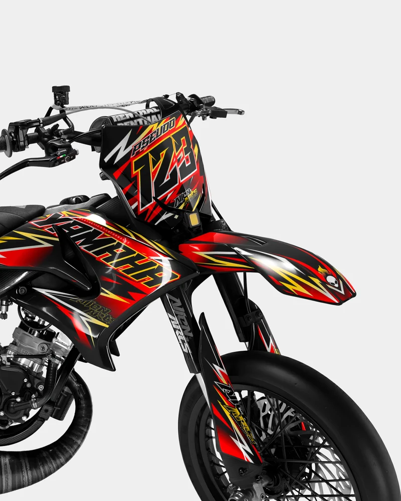 ECLAT - Kit deco YAMAHA DT 50cc - Rouge