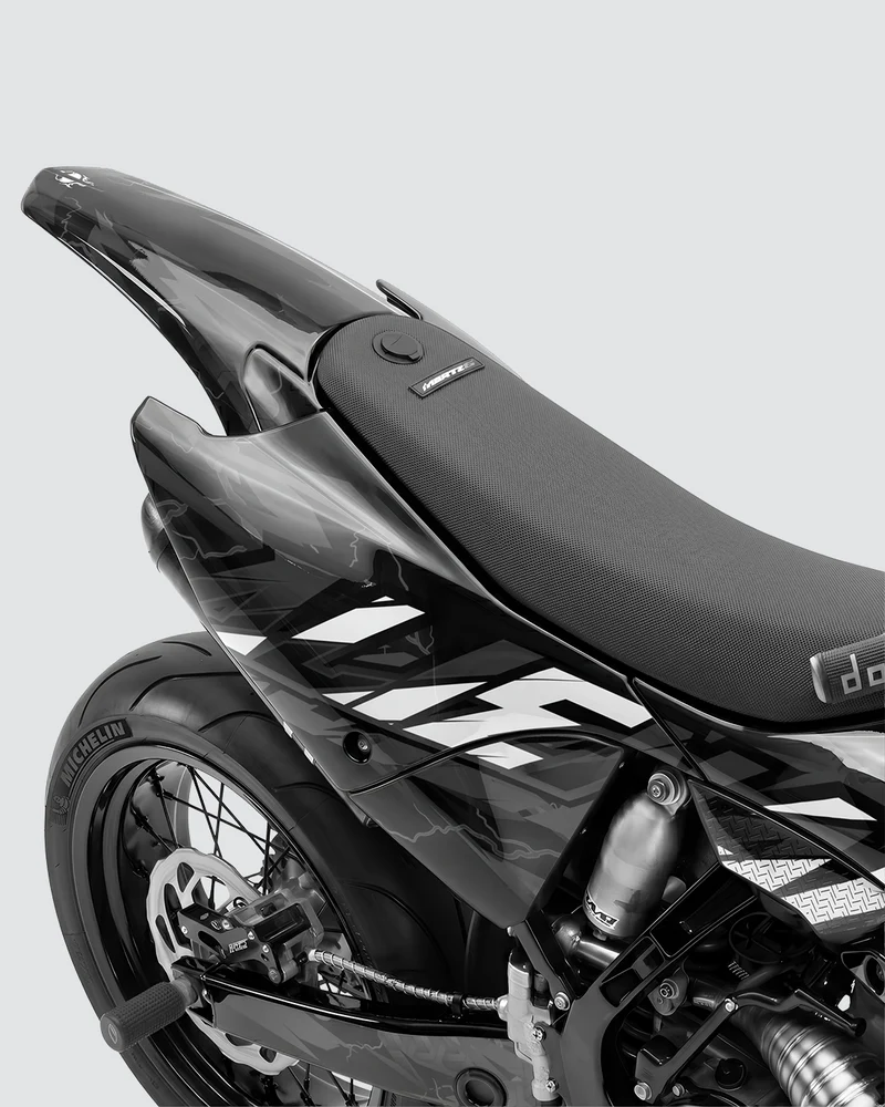 KINETIC - Kit Déco Supermotard Semi-Personnalisable - Noir