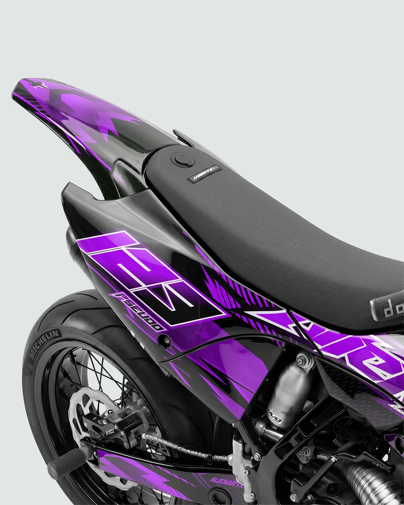 IONIK - Kit Déco Supermotard Semi-Personnalisable - Violet
