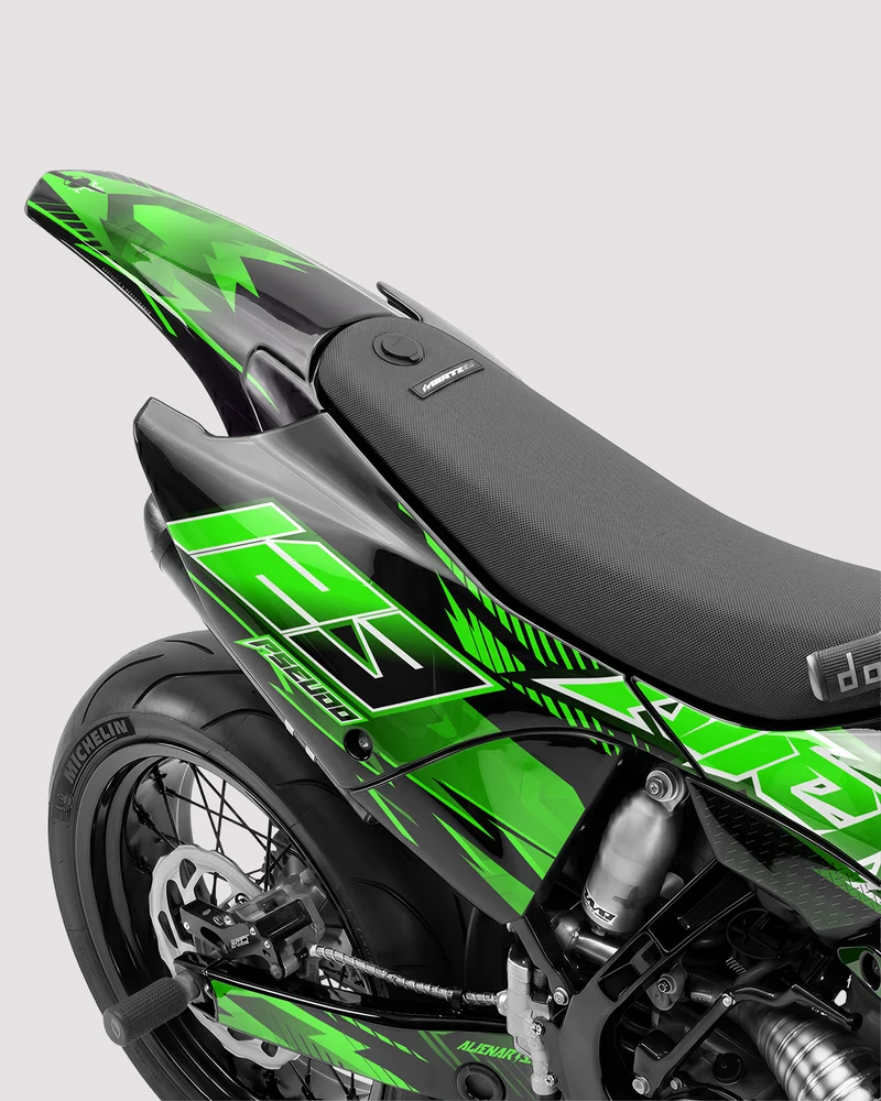 IONIK - Kit Déco Supermotard Semi-Personnalisable - Vert