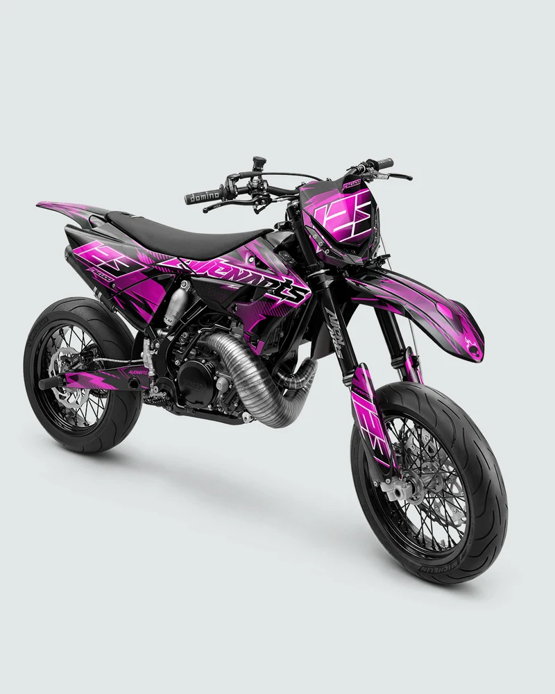 IONIK - Kit Déco Supermotard Semi-Personnalisable - Rose