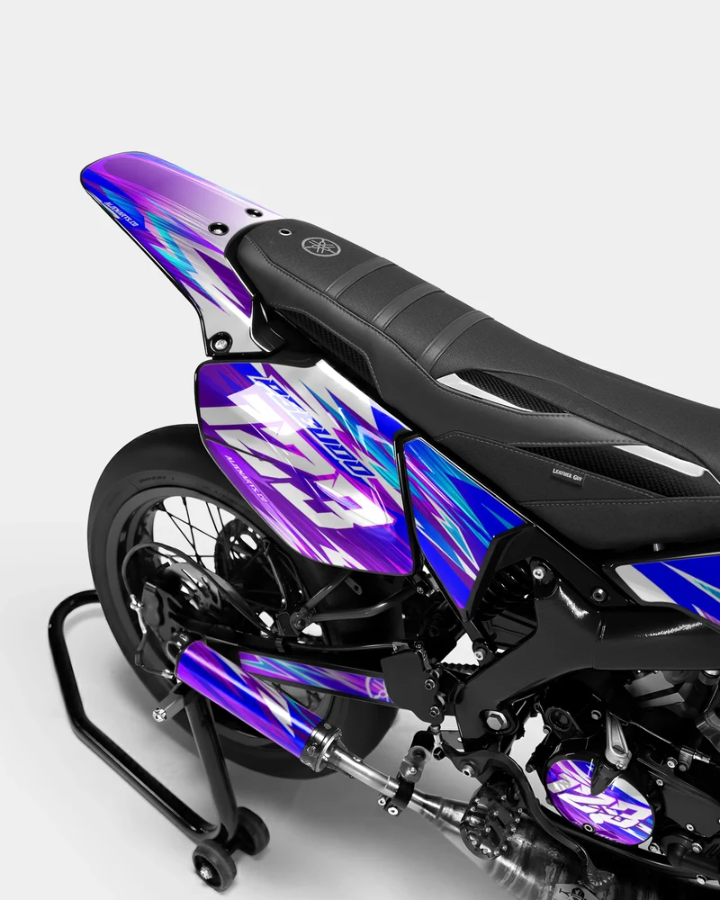AUROPE - Kit deco YAMAHA DT 50cc - Bleu Rose
