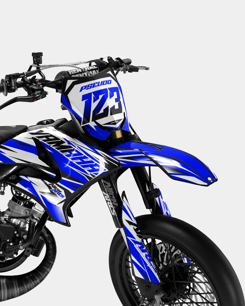 FABLE - Kit deco YAMAHA DT 50cc - Bleu foncé