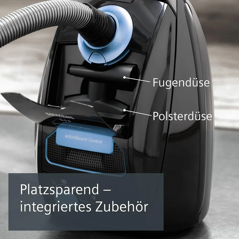 Siemens Staubsauger mit Beutel Q5.0 extreme silencePower VSQ5X1230, ideal für Allergiker