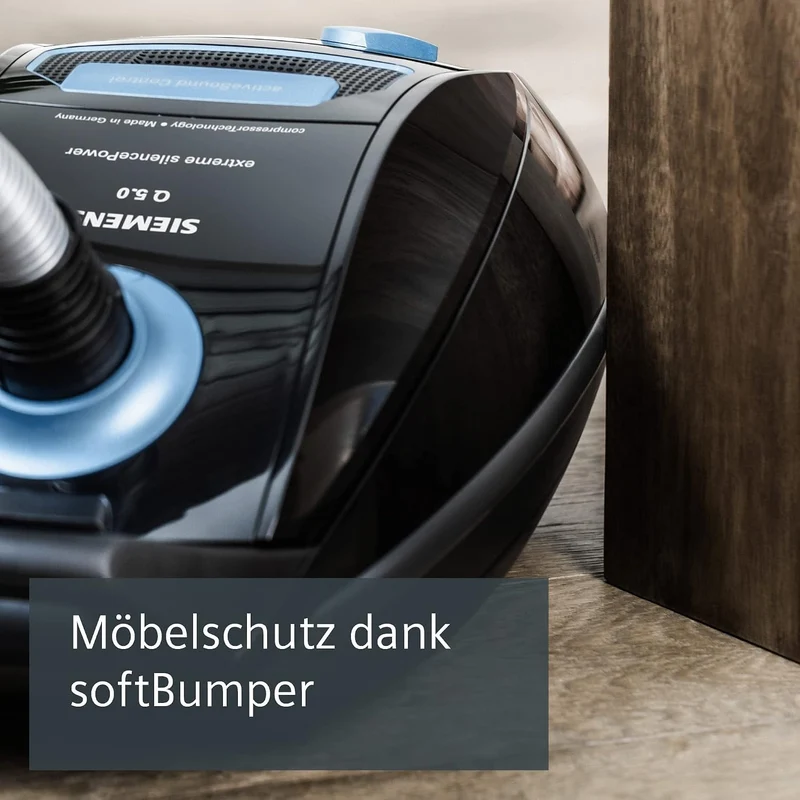 Siemens Staubsauger mit Beutel Q5.0 extreme silencePower VSQ5X1230, ideal für Allergiker