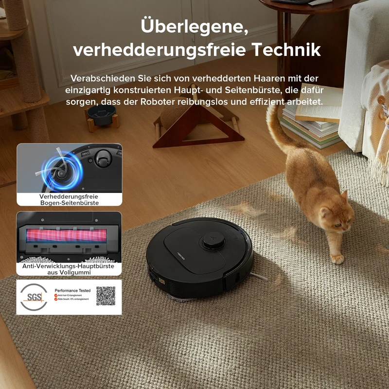 roborock Qrevo S5V Saugroboter mit Wischfunktion&Hebarem Wischmopp