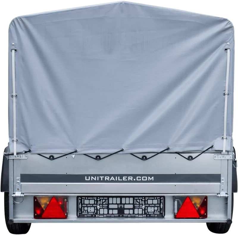 UNITRAILER Trailer Car 230 x 125 cm Garden Trailer 230 Tilting Unitrailer 750 kg with Jockey Wheel