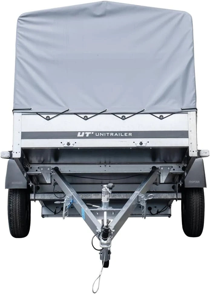 UNITRAILER Trailer Car 230 x 125 cm Garden Trailer 230 Tilting Unitrailer 750 kg with Jockey Wheel