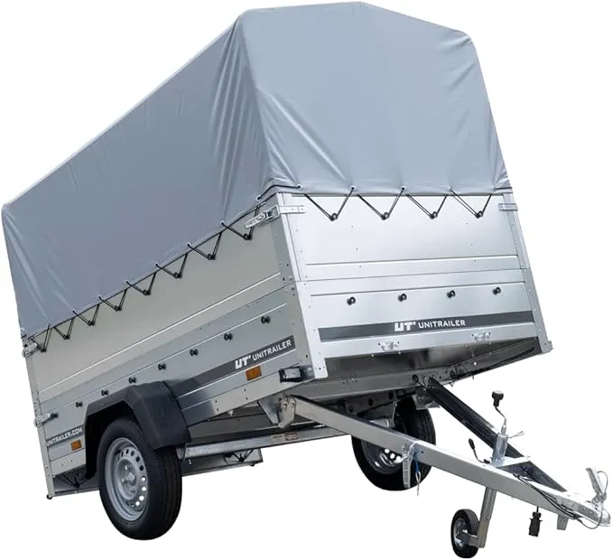 Unitrailer Tilting Hanger 230 with High Tarpaulin and Jockey Wheel