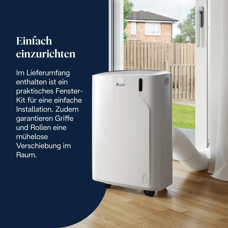 De'Longhi Pinguino - 3-in-1 Mobiles Klimagerät, für Räume bis 27 m²