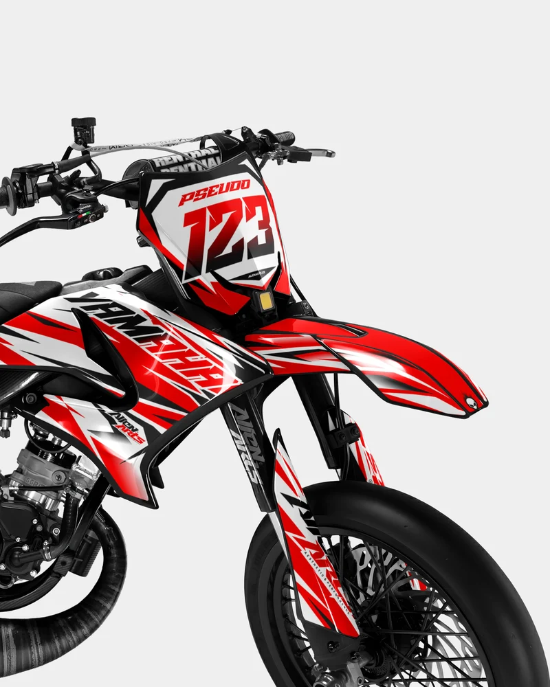 FABLE - Kit deco YAMAHA DT 50cc - Rouge