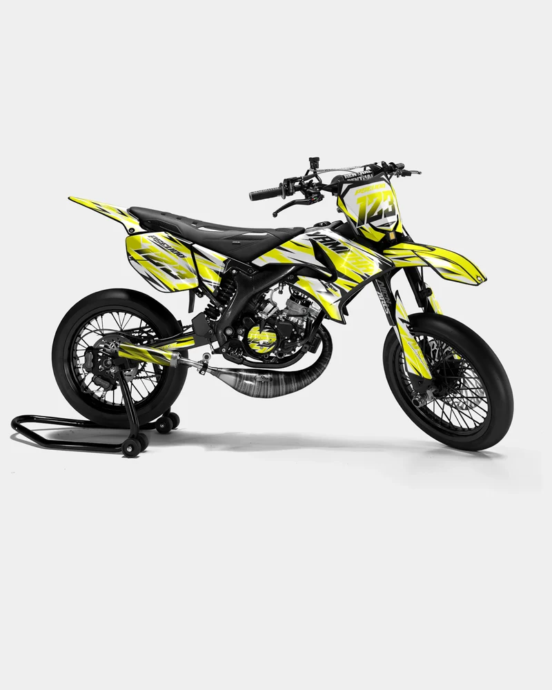 FABLE - Kit deco YAMAHA DT 50cc - Jaune