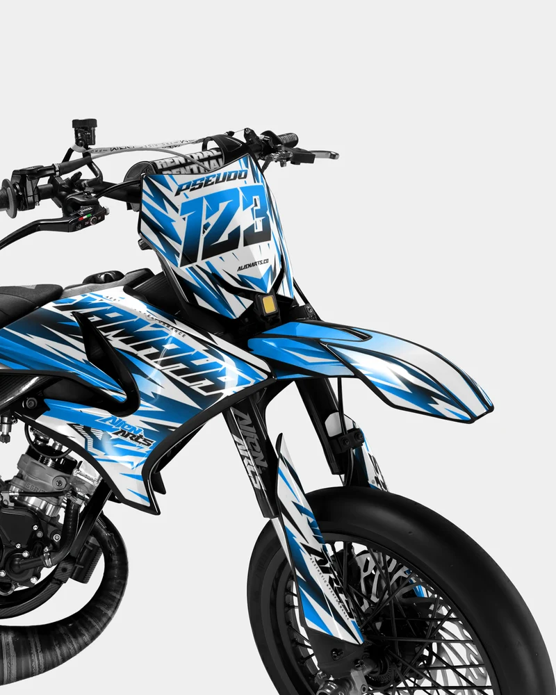 FIKA - Kit deco YAMAHA DT 50cc - Bleu