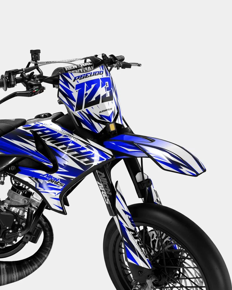 FIKA - Kit deco YAMAHA DT 50cc - Bleu foncé